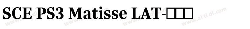 SCE PS3 Matisse LAT字体转换